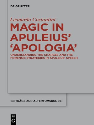 cover image of Magic in Apuleius' ›Apologia